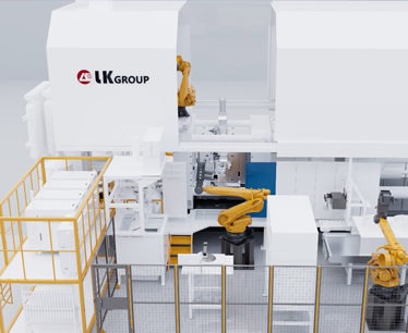 2500Tモーターケースのシミュレーション、3000Tエンジンシリンダーブロックのシミュレーションおよびマーキング装置